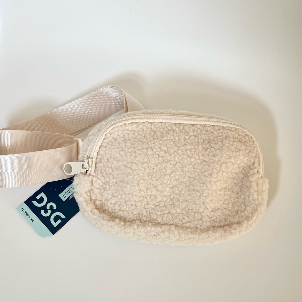 Brand New Sherpa Cream Belt Bag